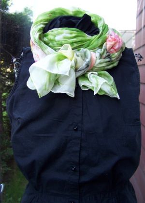large habotai as neck scarf